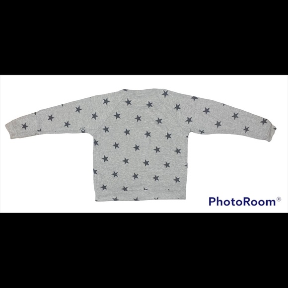 NWT Melissa Masse Fleece Sweatshirt Loungewear Super Soft Comfy Star Print NEW - Picture 3 of 7